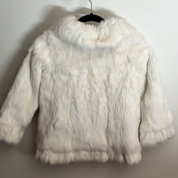 Adrienne Landau Kids sz 14/16 Rabbit Fur Coat - Picture 2 of 9